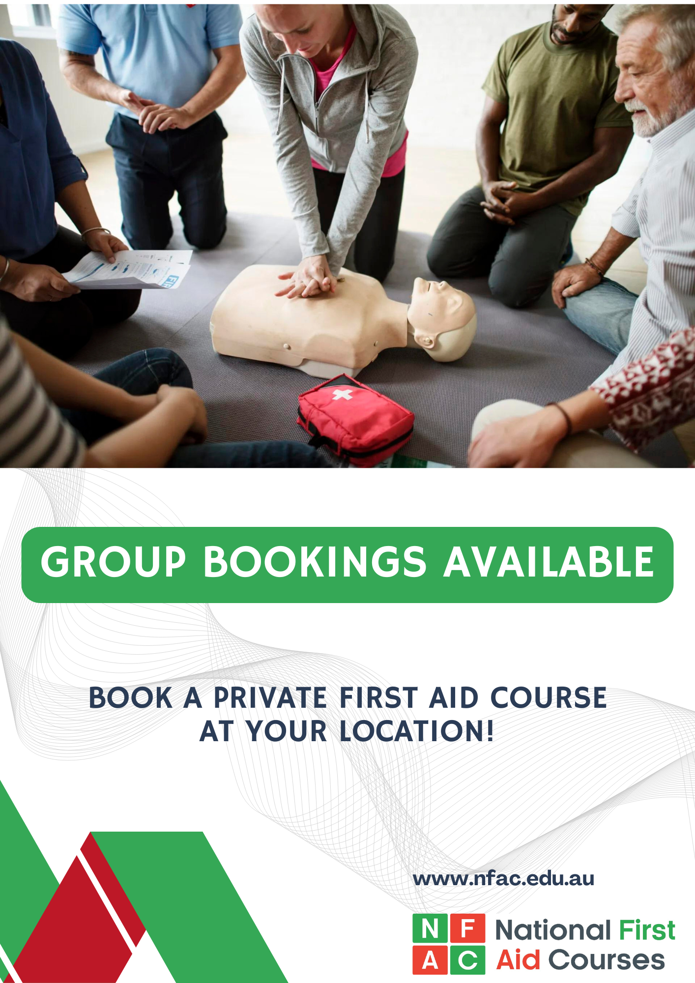 Corporate bookings first aid training Australia