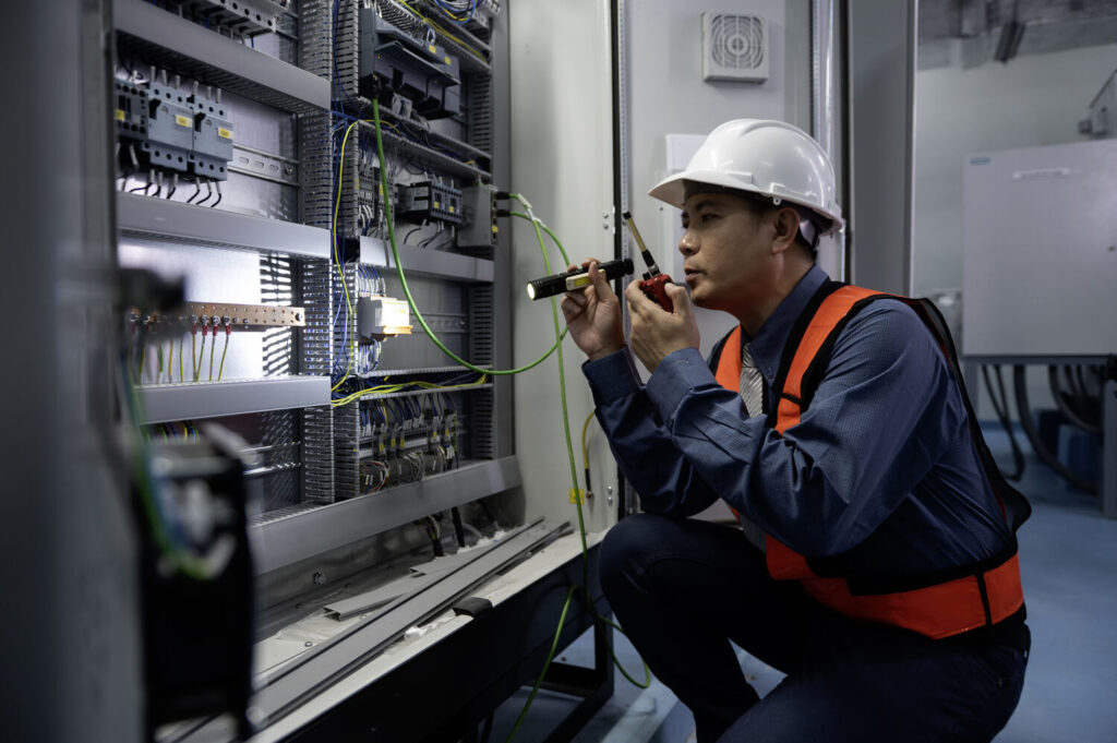 electrician at work in Australia